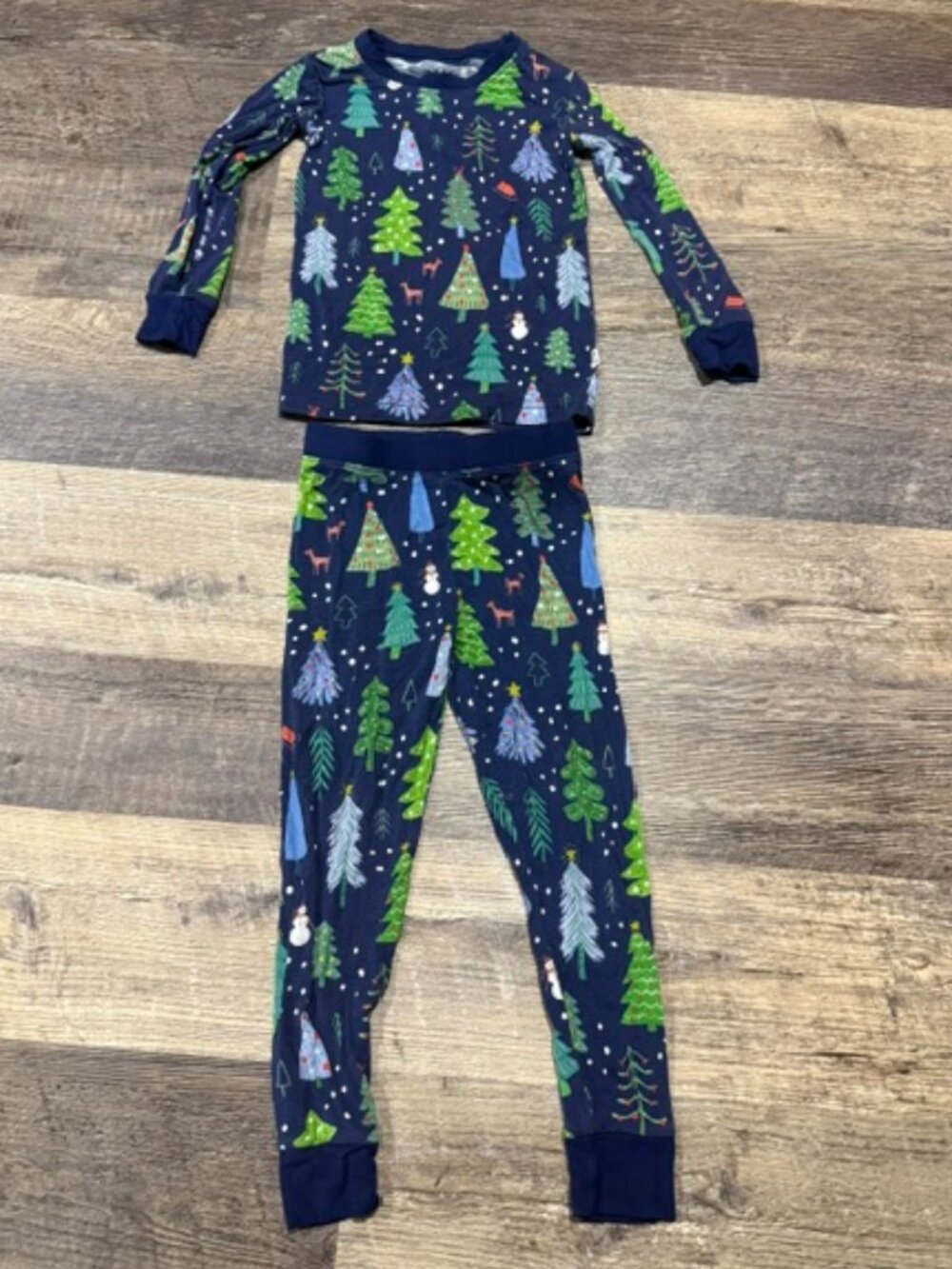 Little Sleepies Two-Piece Pajama Set Size 2T Christmas Tree Print